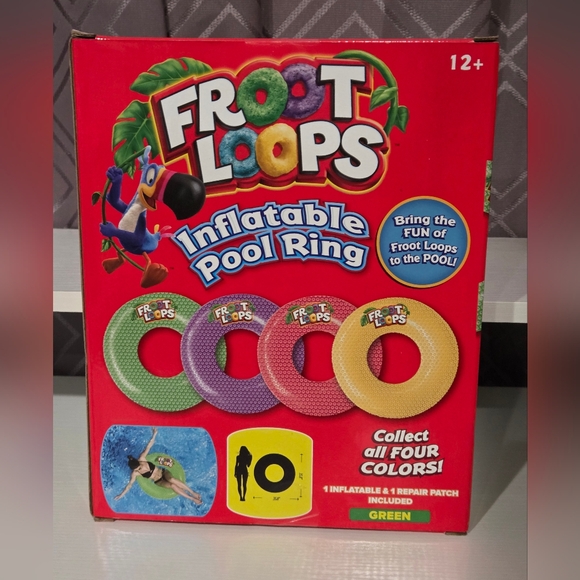 Green Inflatable Pool Ring - Picture 4 of 4